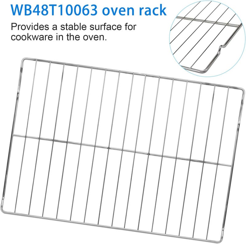 IHOUMEX WB48T10063 Oven Rack Replacement 24x17 Inch Compatible with GE Hotpoint Oven Stove AP4538468, 1550790, AH2577619, EA2577619, PS2577619 （2 Pack） - Image 3
